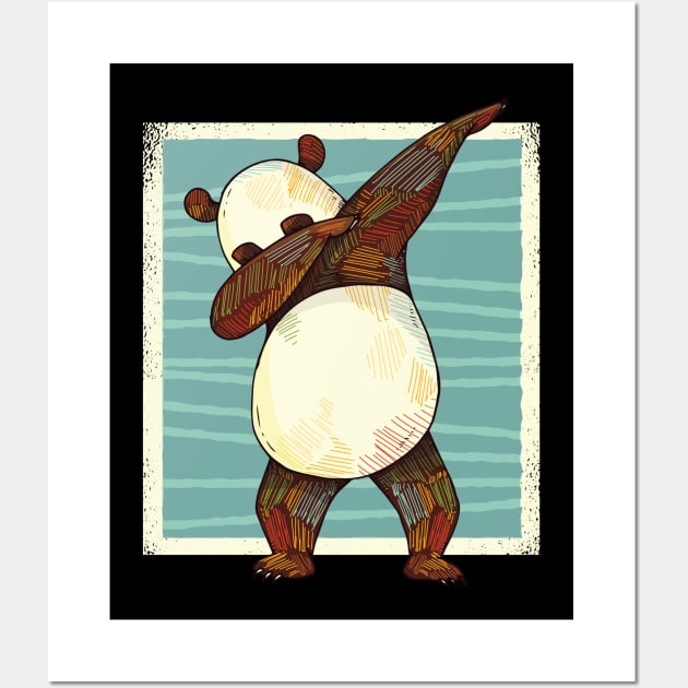 Dabbing Panda Wall Art by madeinchorley